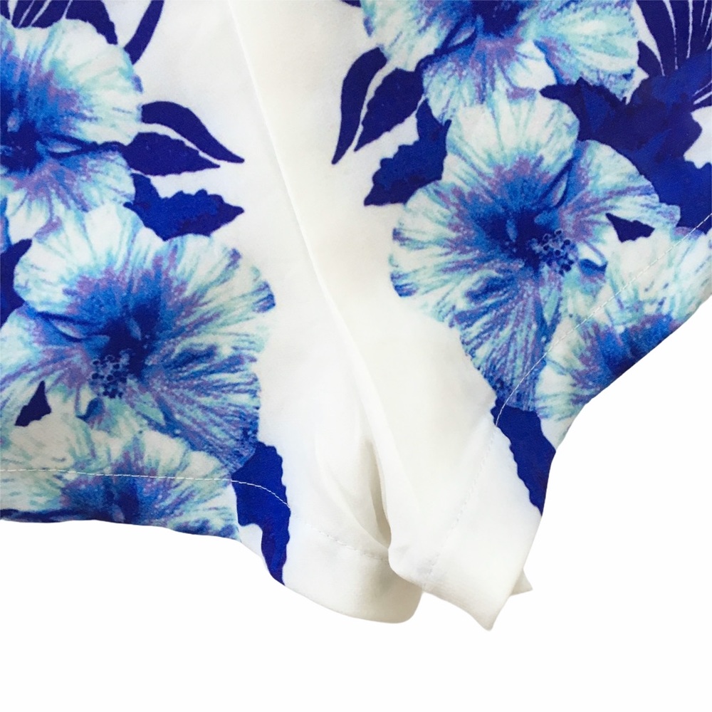 new LF into ❦ Chic Hibiscus Print Shorts ❦ Bright Amethyst Colorful Floral ❦ 6 - Picture 8 of 16